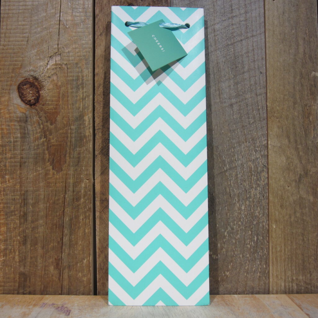 ASSORTED CHEVRON WINE GIFT BAGS