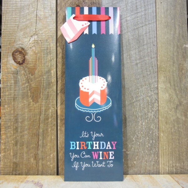 BIRTHDAY CAKE WINE GIFT BAG