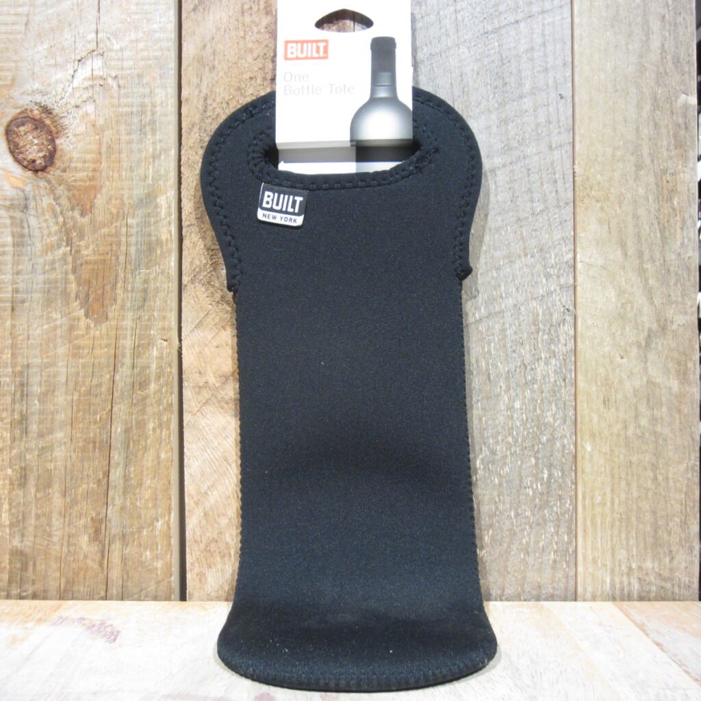 BLACK NEOPRENE BUILT 1 BOTTLE TOTE