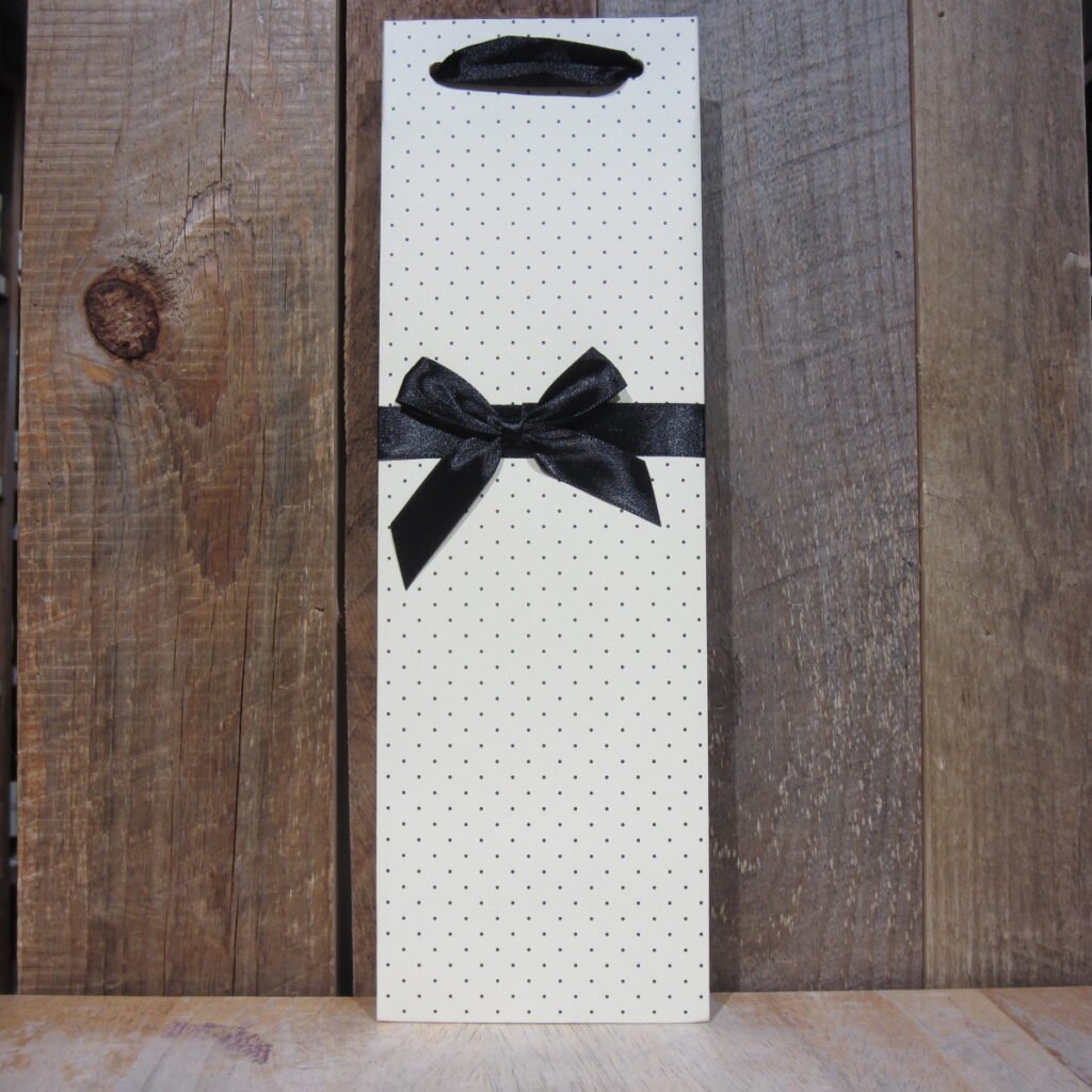 ELEGANT WHITE AND BLACK GIFT BAG