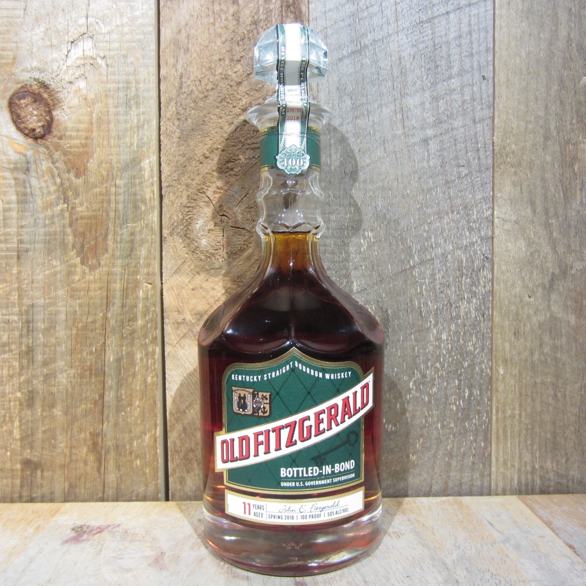Old Fitzgerald Bottled In Bond 11 Year Bourbon 750ml Oak and Barrel