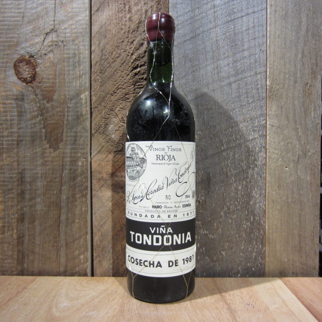 R LOPEZ DE HEREDIA VINA CONDONIA RIOJA 1981 750ML
