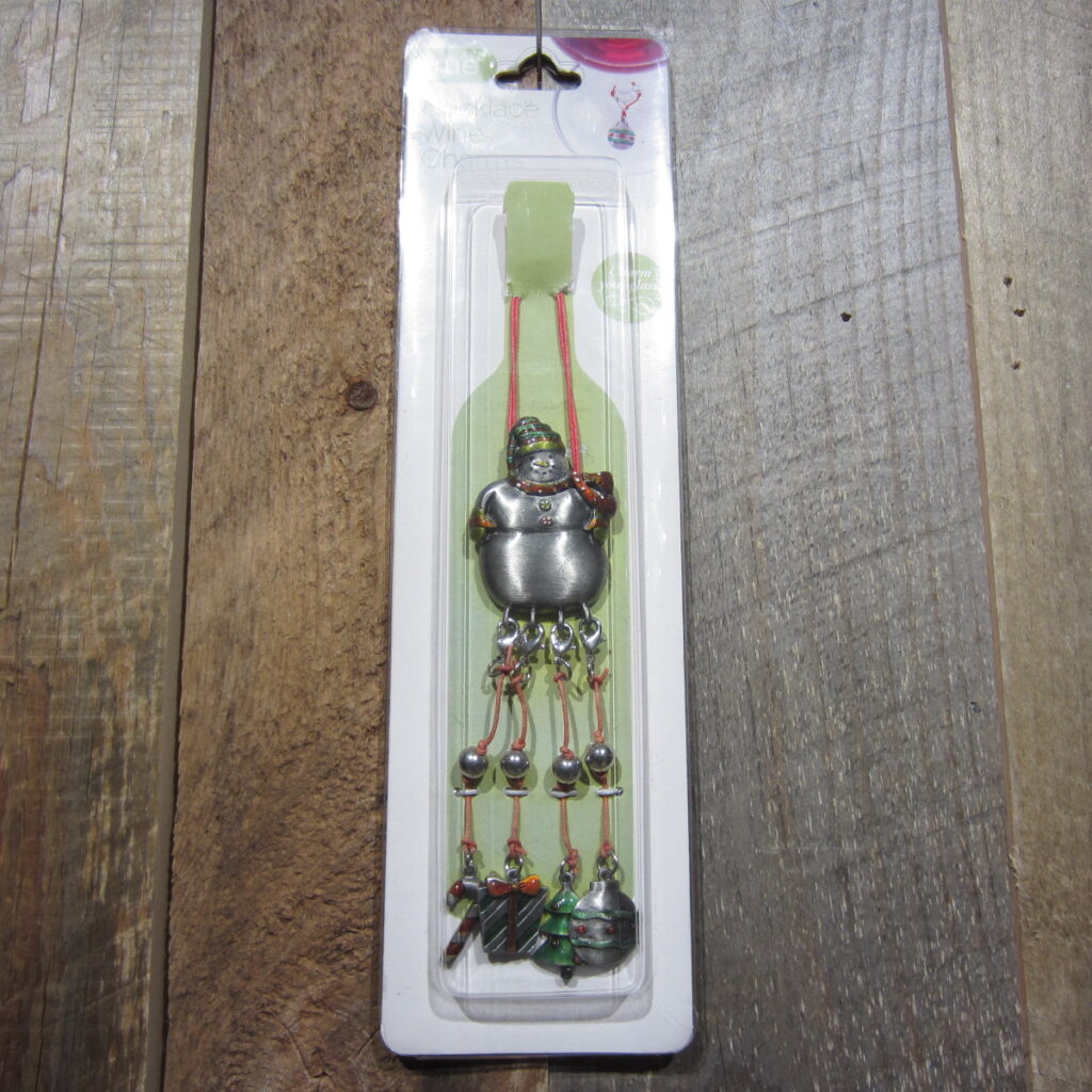 SNOWMAN BOTTLE NECKLACE WITH CHARMS