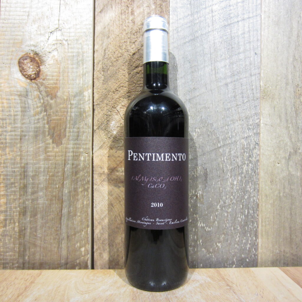 Chateau Beausejour Pentimento St Emilion 750ml chateau beausejour pentimento st emilion 750ml