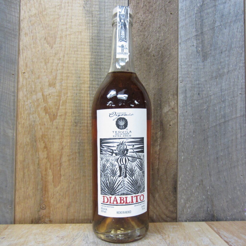 123 diablito extra anejo organic tequila