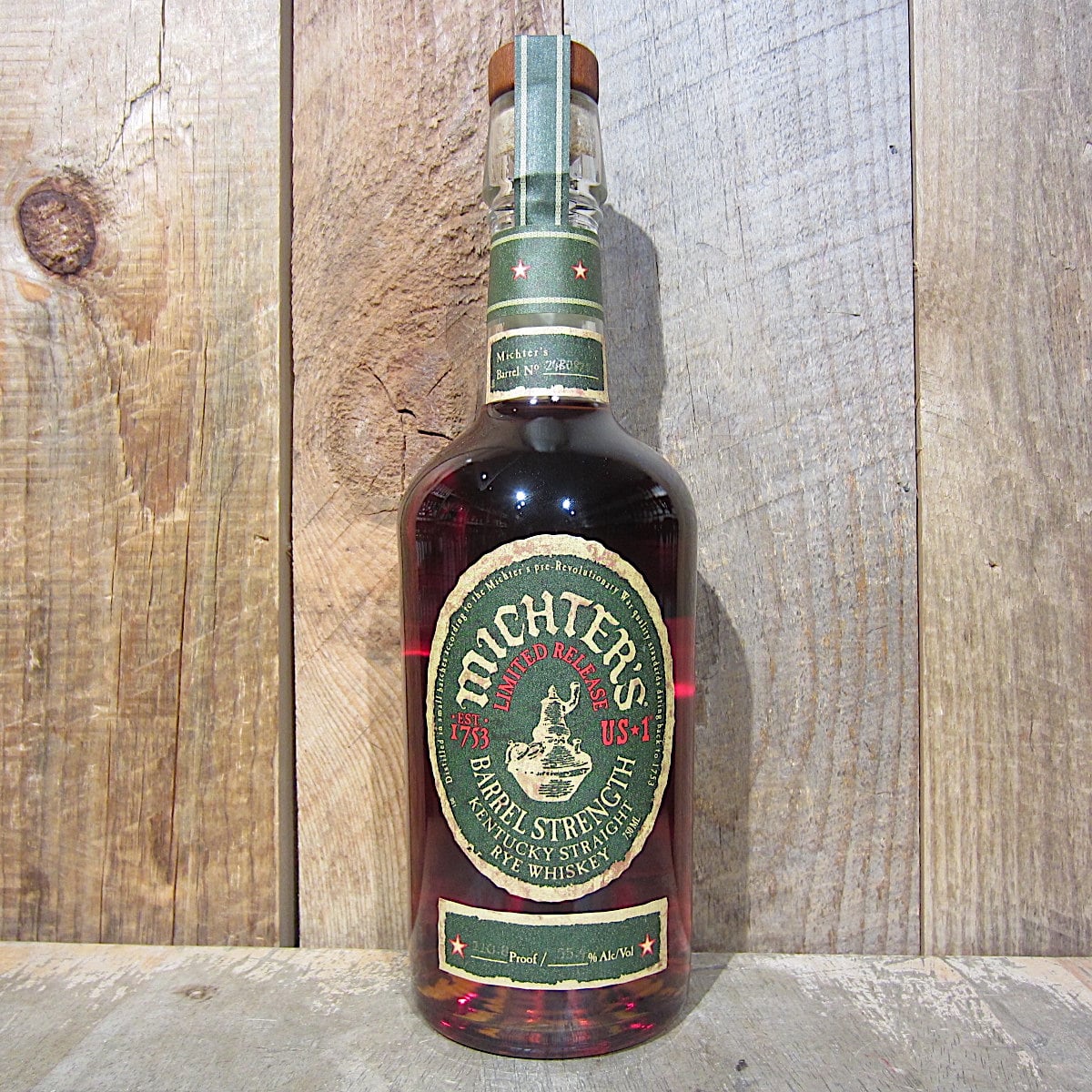 Michters Barrel Strength Rye Whiskey 750ml - Oak and Barrel