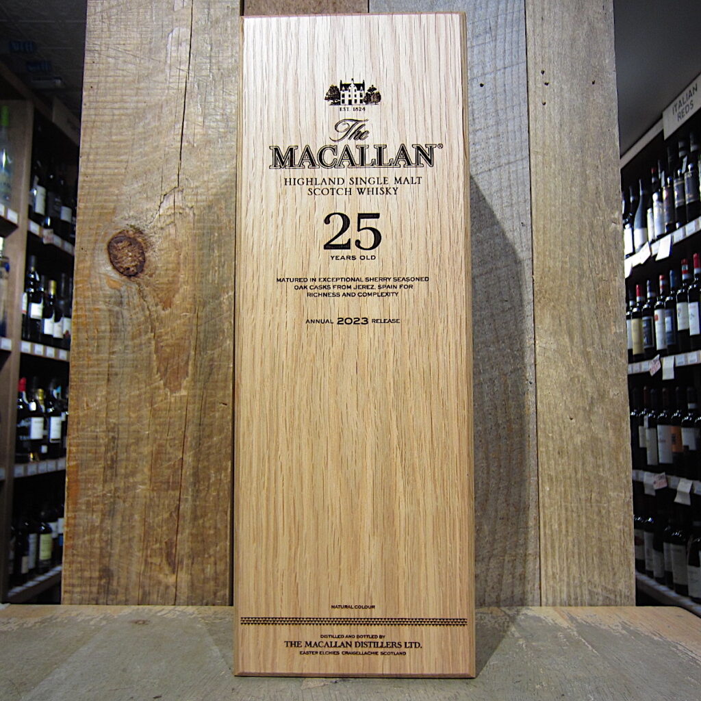 Macallan Sherry Cask 25 Year box Macallan Sherry Cask 25 Year box