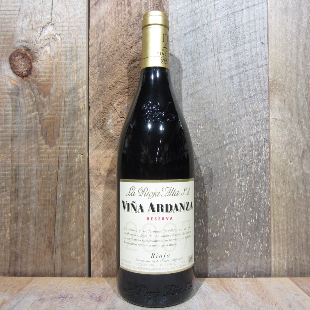 LA RIOJA ALTA RIOJA RESERVA VINA ARDANZA 2007 750ML LA RIOJA ALTA RIOJA RESERVA VINA ARDANZA 2007 750ML
