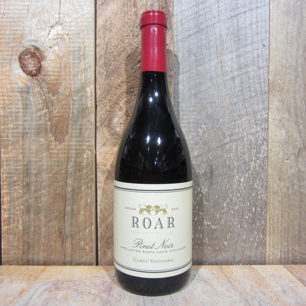 ROAR PINOT NOIR GARYS VINEYARD SANTA LUCIA HIGHLANDS 2015 750ML ROAR PINOT NOIR GARYS VINEYARD SANTA LUCIA HIGHLANDS 2015 750ML