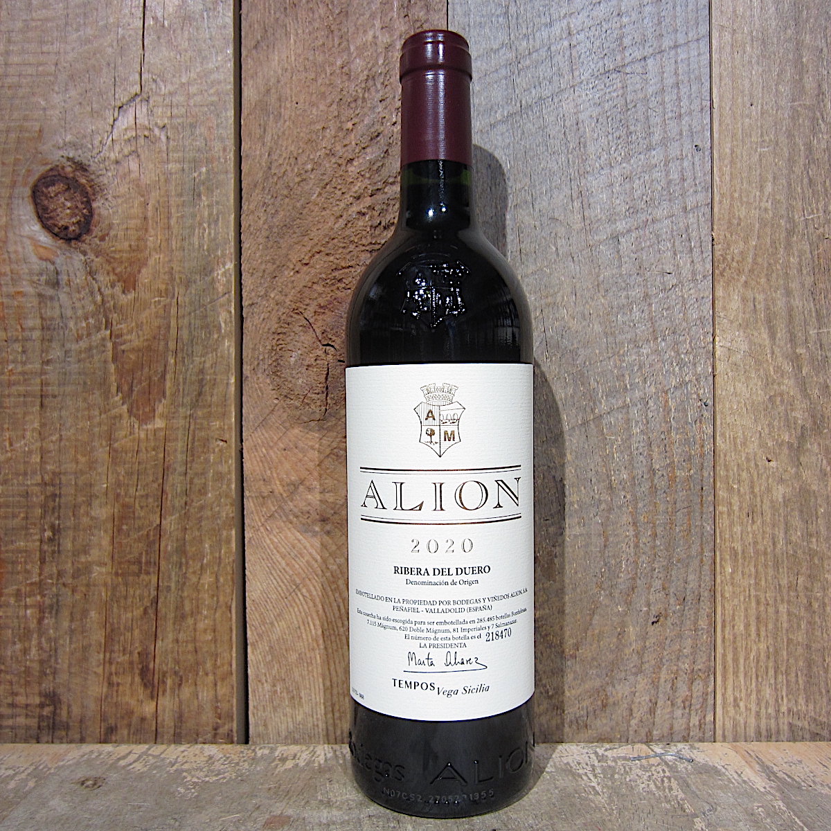 Vega Sicilia Alion Ribera del Duero 2020 750ml - Oak and Barrel
