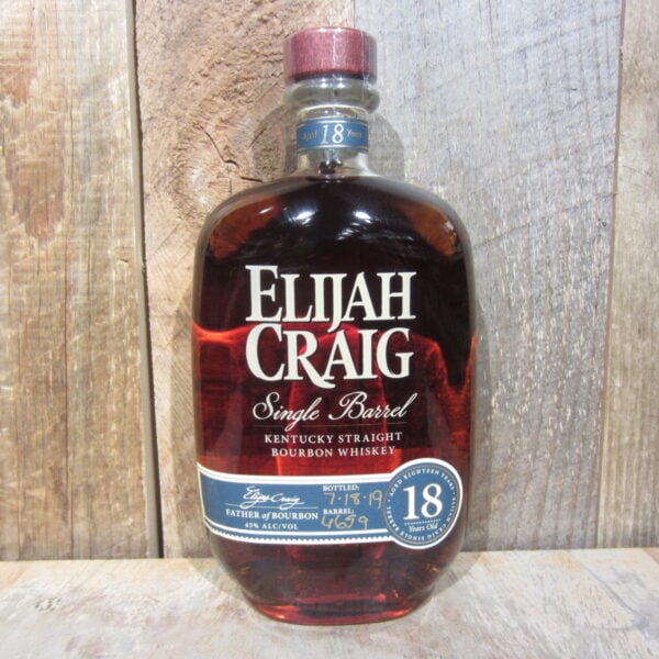 ELIJAH CRAIG BOURBON SINGLE BARREL 18YR 750ML 1