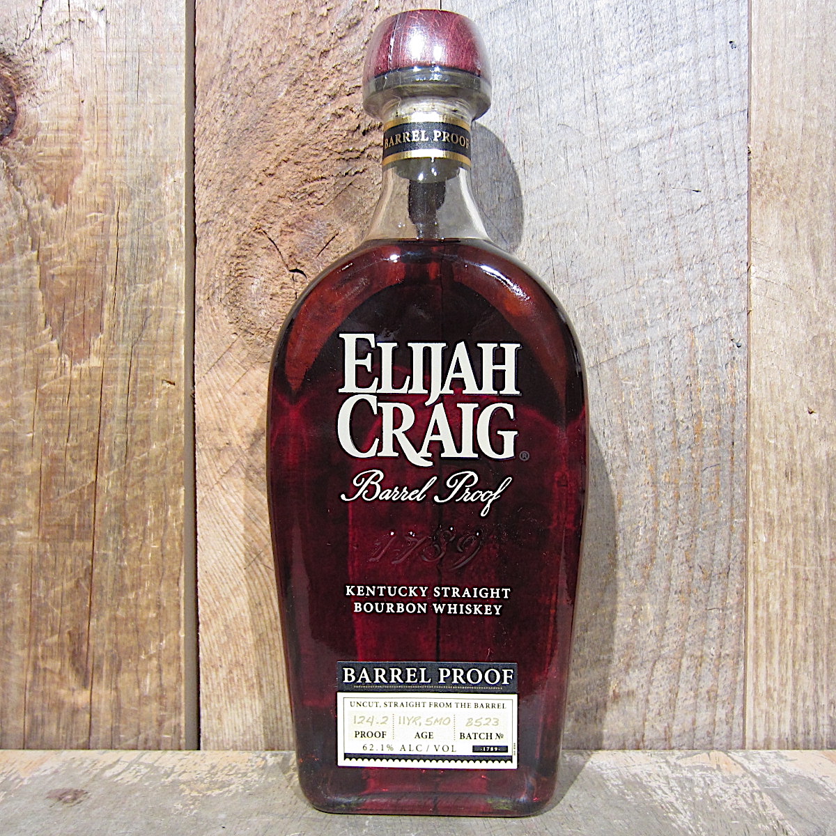 Elijah Craig Bourbon Barrel Proof 12yr 124.2 Proof 750ml - Oak and