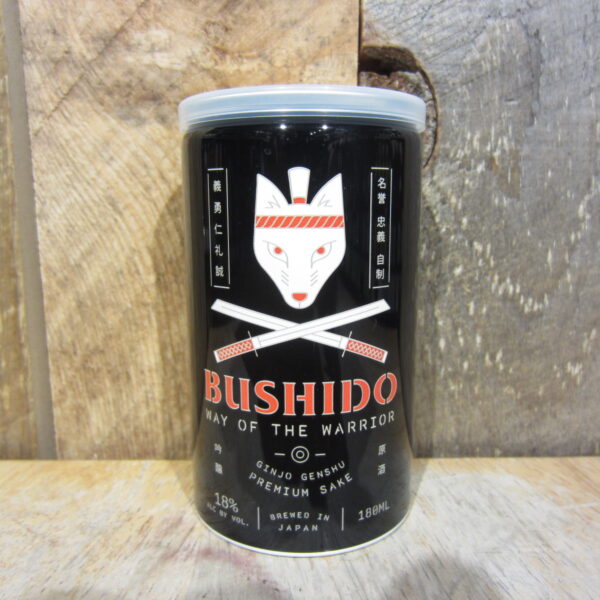 BUSHIDO WAY OF THE WARRIOR GINJO SAKE 180ML CAN
