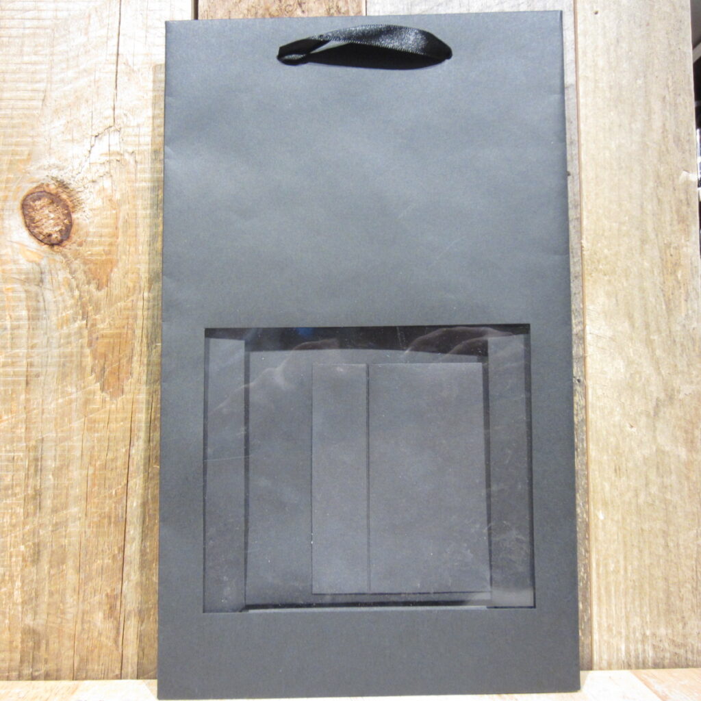 BLACK KRAFT 2 BOTTLE WINDOW BAG