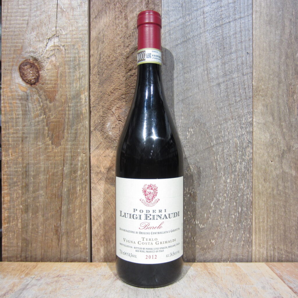 PODERI LUIGI EINAUDI TERLO VIGNA COSTA GRIMALDI BAROLO 2012 750ML