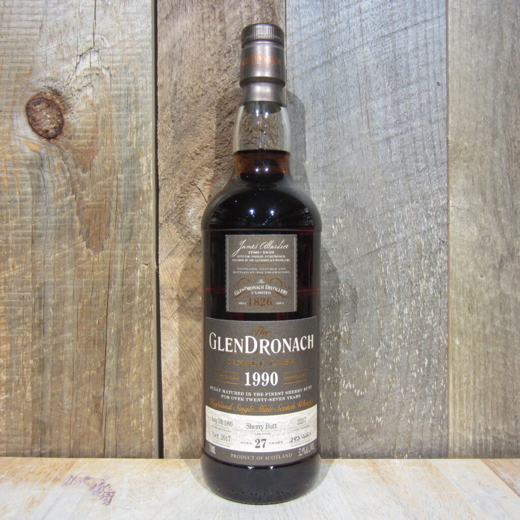 GLENDRONACH 1990 27YR SHERRY CASK 750ML
