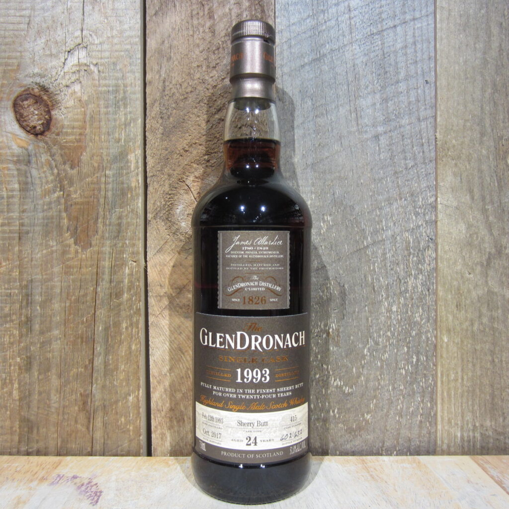 GLENDRONACH 1993 24YR SHERRY CASK 750ML