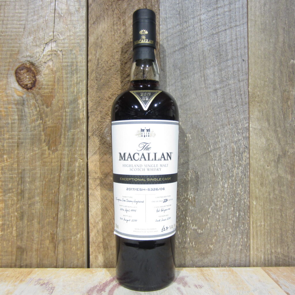 MACALLAN EXCEPTIONAL SINGLE CASK 5326 105.4PF 750ML