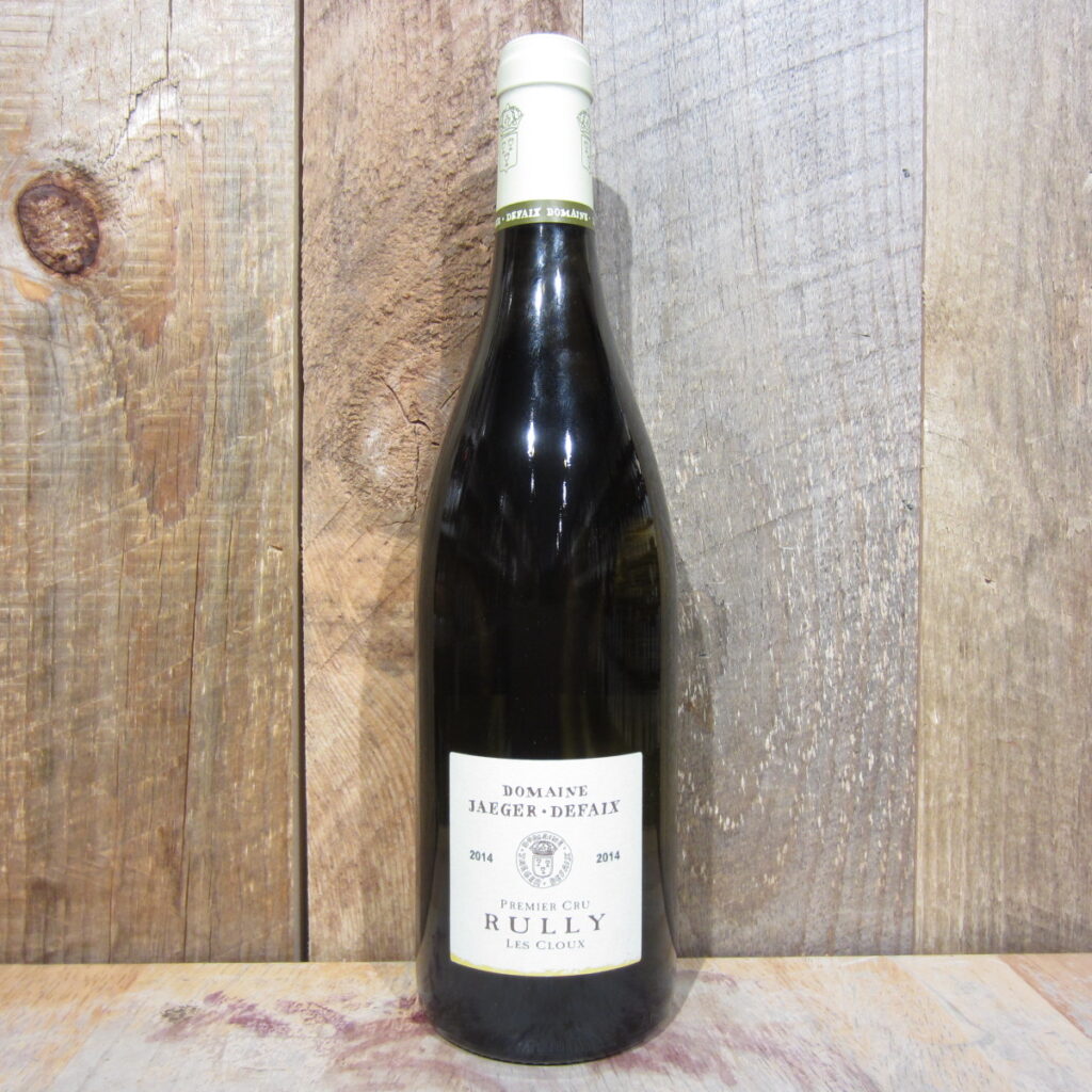 JAEGER DEFAIX RULLY BLANC 1ER CRU LES CLOUX 2014 750ML JAEGER DEFAIX RULLY BLANC 1ER CRU LES CLOUX 2014 750ML