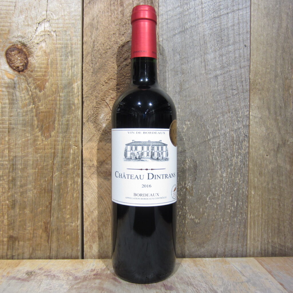 CHATEAU DINTRANS BORDEAUX ROUGE 2016 750ML CHATEAU DINTRANS BORDEAUX ROUGE 2016 750ML