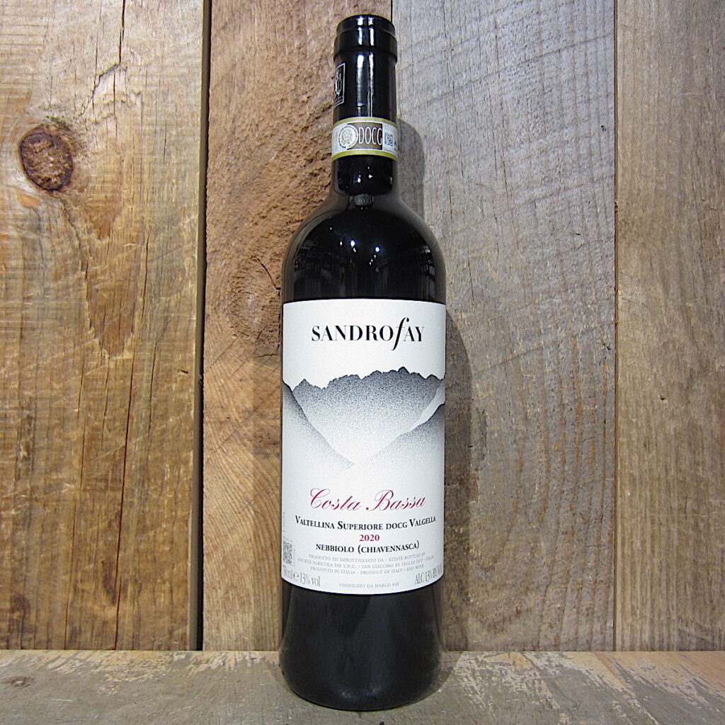 Sandro Fay Valtellina Superiore Valgella Costa Bassa 2018 20 750ml
