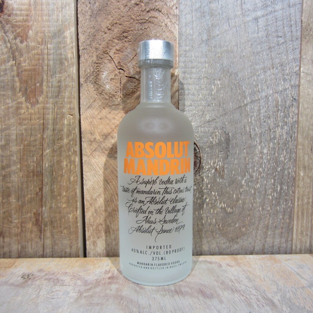 ABSOLUT MANDARIN 375ML HALF SIZE BTL