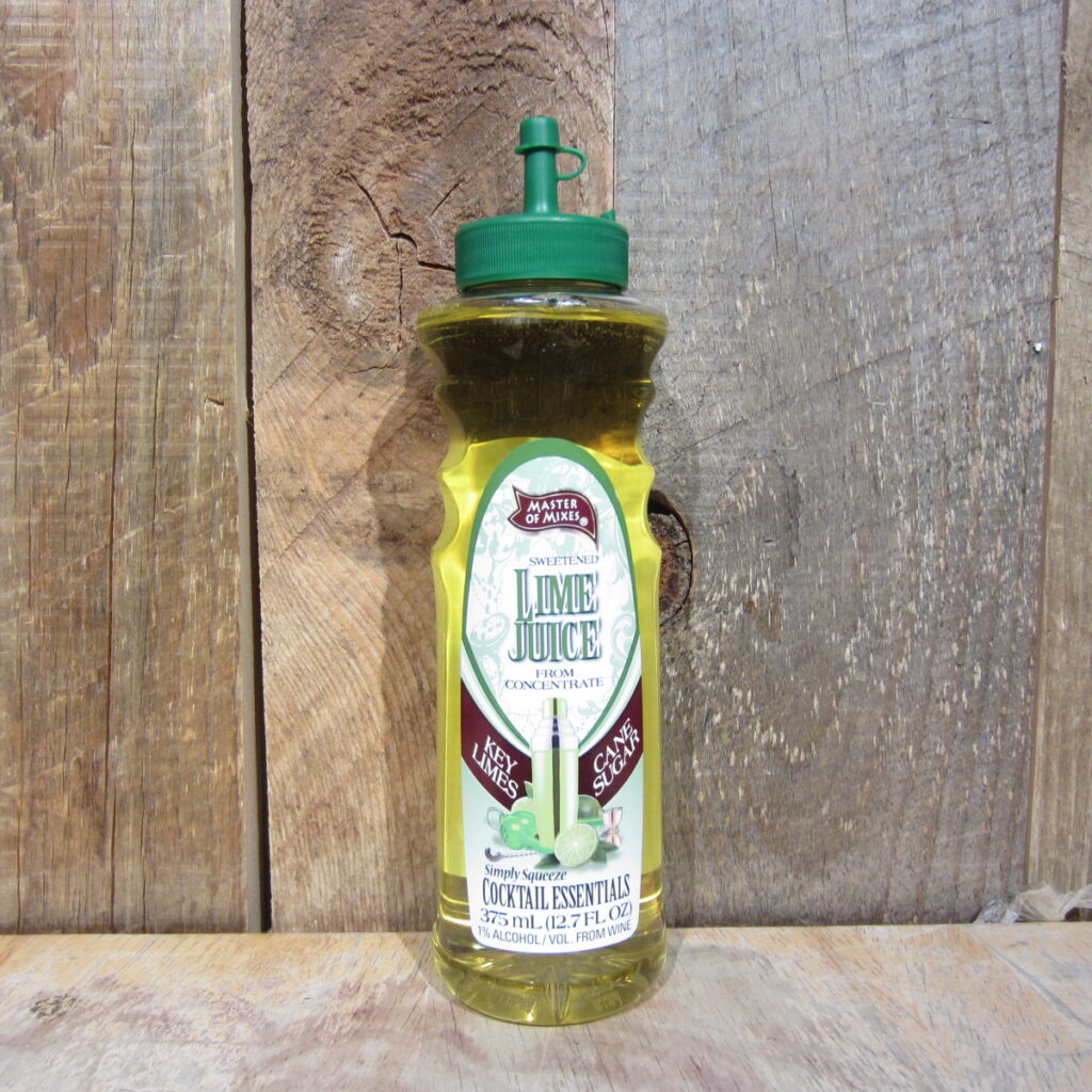 MASTER OF MIXES LIME JUICE 375ML HALF SIZE BTL