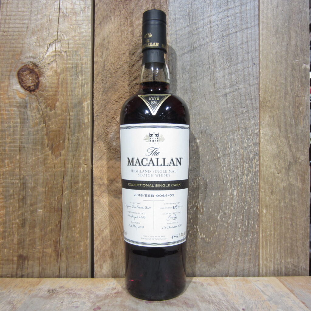 MACALLAN EXCEPTIONAL SINGLE CASK 9064 CASK 3 123.2PF 750ML