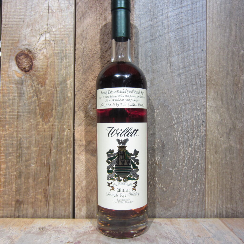 WILLETT 10YR STRAIGHT RYE WHISKEY 115 PROOF 750ML