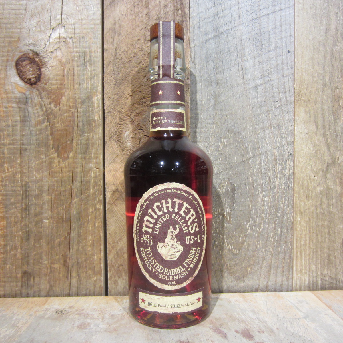 Michters Toasted Barrel Finish Sour Mash 750ml - Oak and Barrel