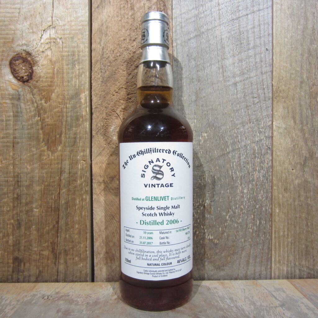 SIGNATORY GLENLIVET 1995 14 YEAR OLD SHERRY BUTT 750ML