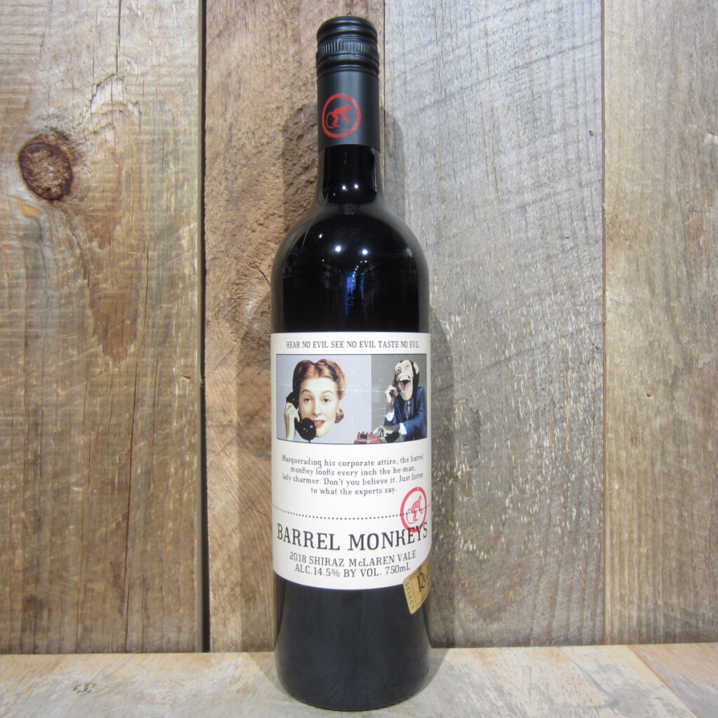 RED HEADS STUDIO BARREL MONKEY SHIRAZ MCLAREN VALE 750ML