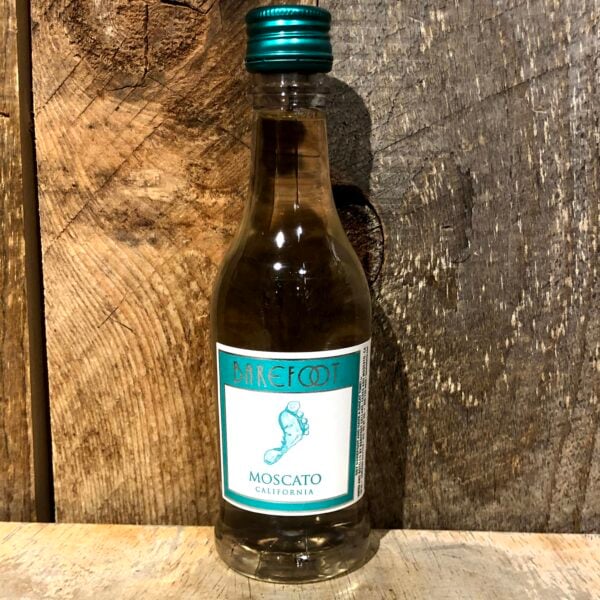 Barefoot moscato 187ml miniature bottle