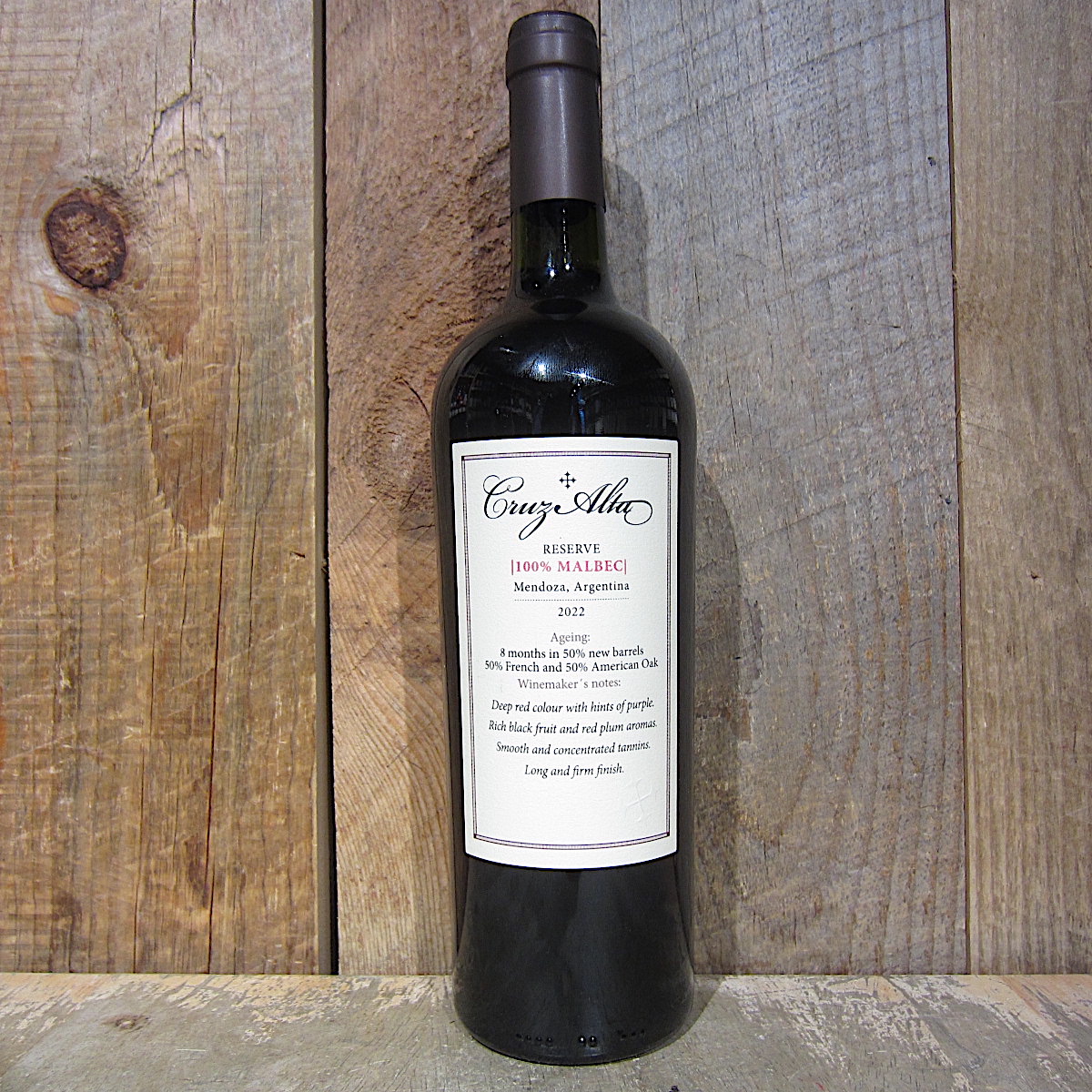 ALTO TAJAMAR 2009 ワイン 750ml Cruz Alta Malbec Reserve 750ml - Oak and Barrel