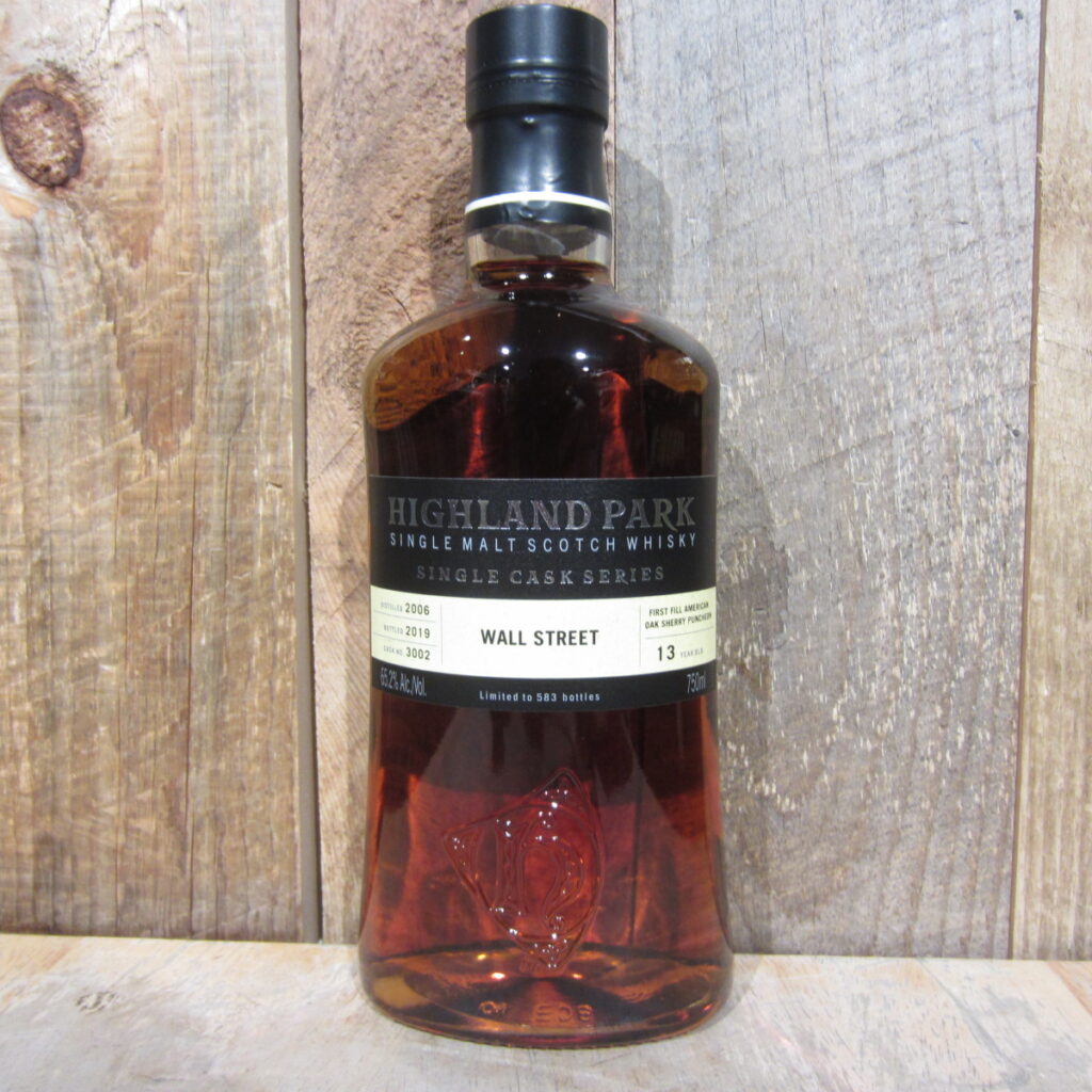 HIGHLAND PARK SINGLE CASK SERIES WALL STREET 13YR SCOTCH WHISKY