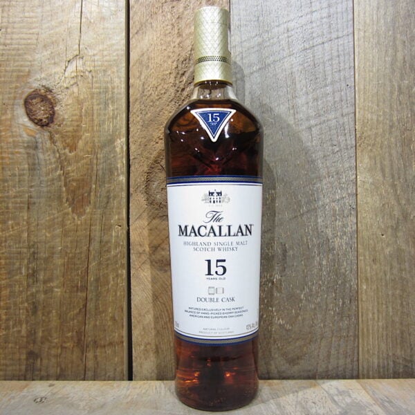 Macallan 15 year old Double cask scotch whiskey