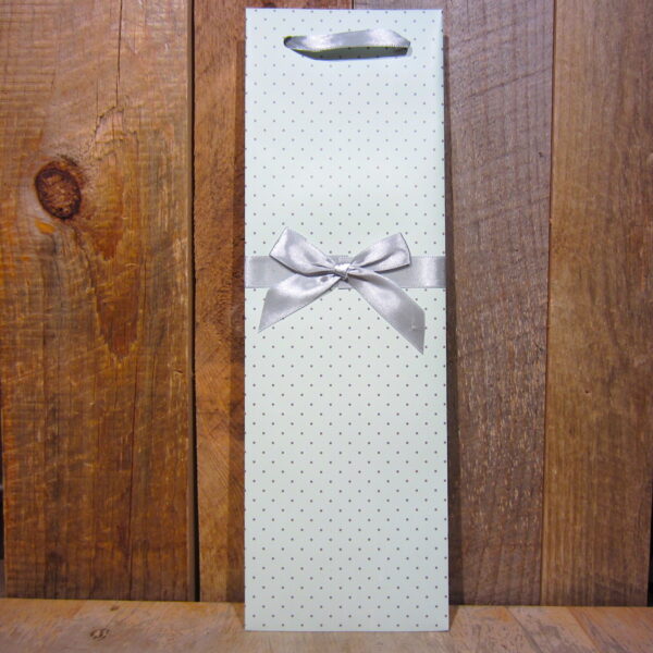 Elegant Blue with Silver Dots Gift Bag