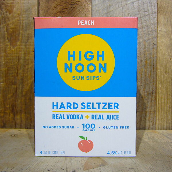 High Noon Vodka and Soda Peach 4 Pack