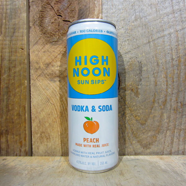 High Noon Vodka and Soda Peach