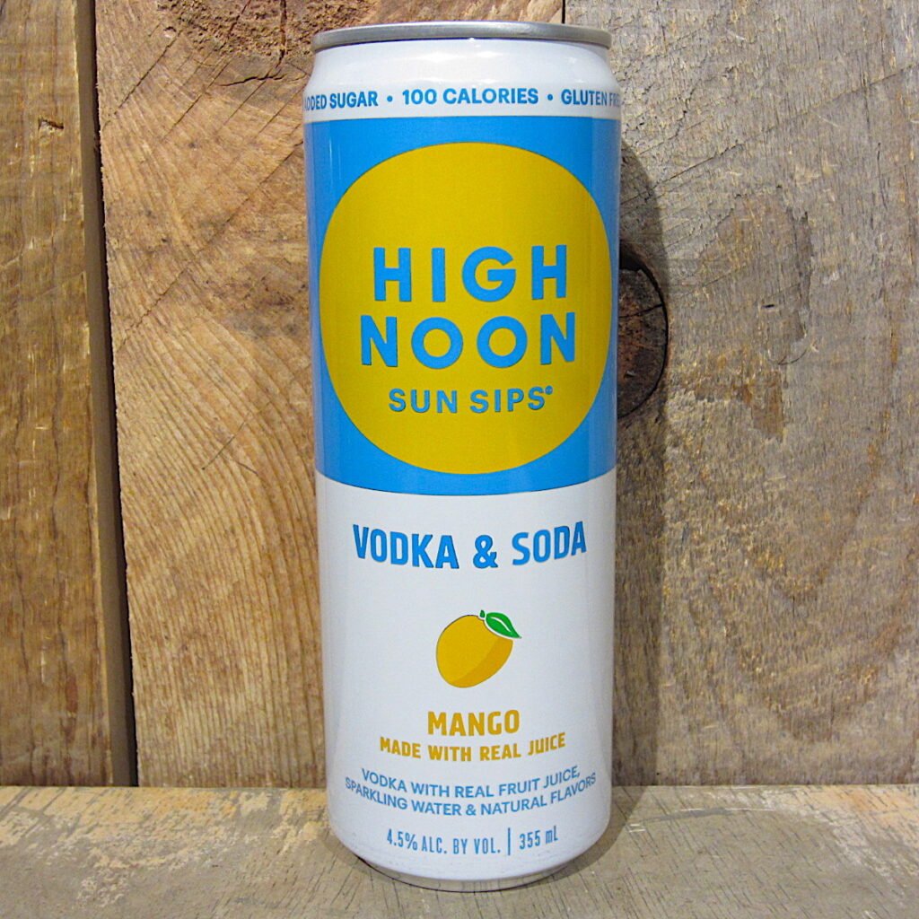 High Noon Vodka and Soda Mango single can