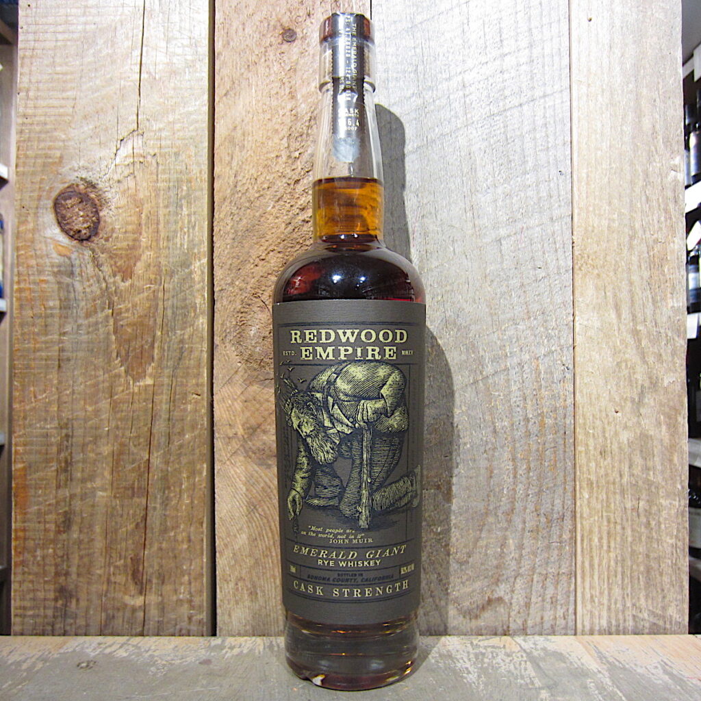 Redwood Empire Emerald Giant Rye Cask Strength 750ml Oak and Barrel