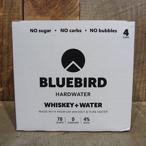 Bluebird Hardwater Whiskey Water 4 pack