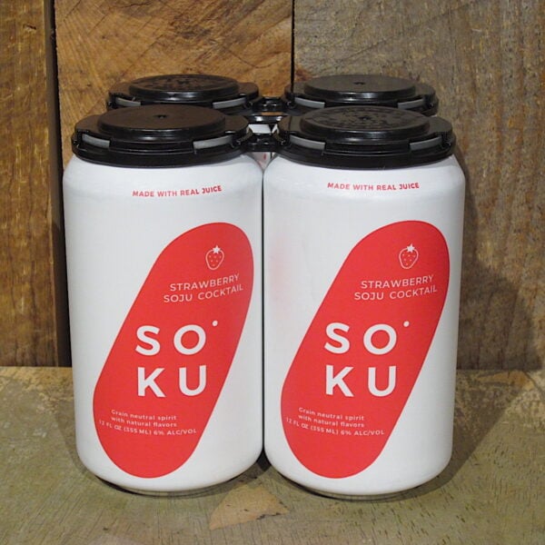 Soku Strawberry Soju Seltzer pack