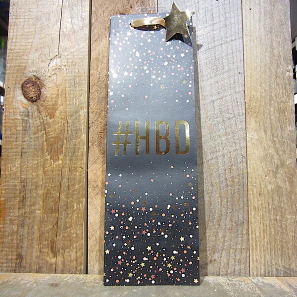 HBD Happy Birthday Single Bottle Wine Bag
