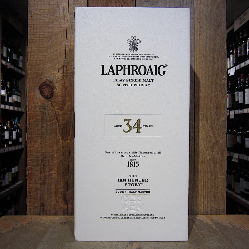 Laphroaig The Ian Hunter Story 'Book 4 Malt Master' 34 Year 750ml Laphroaig The Ian Hunter Story Book 4 Malt Master 34 Year 750ml
