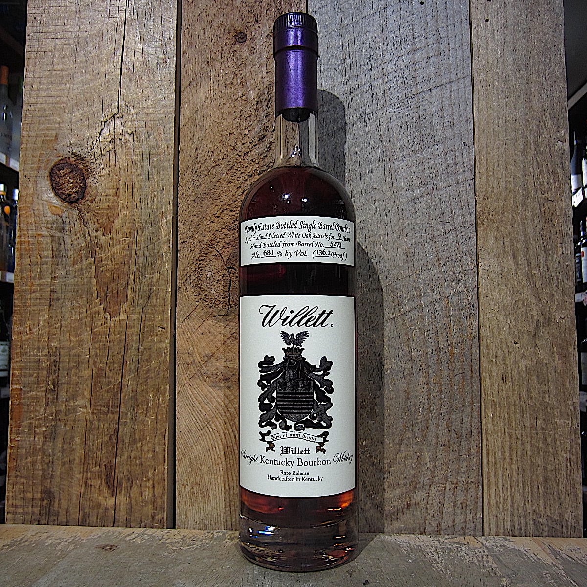 Willett シングルバレル バーボンウイスキー Willett Bottled Single Barrel 9yr Bourbon Whiskey 136.2 Proof