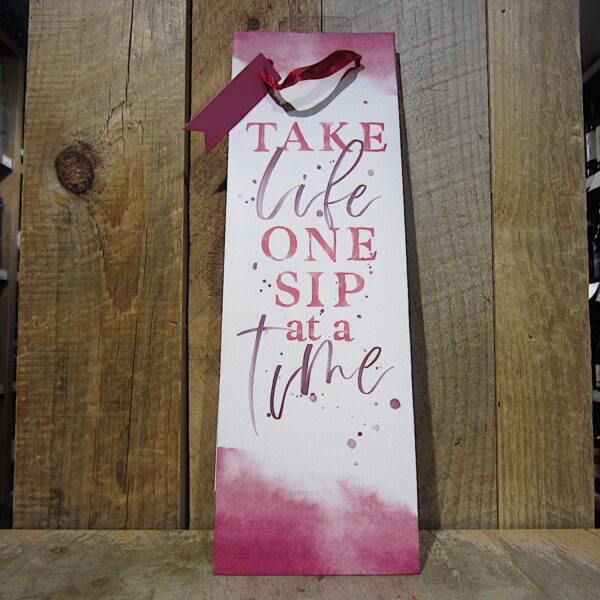 One Sip At A Time Wine Bag